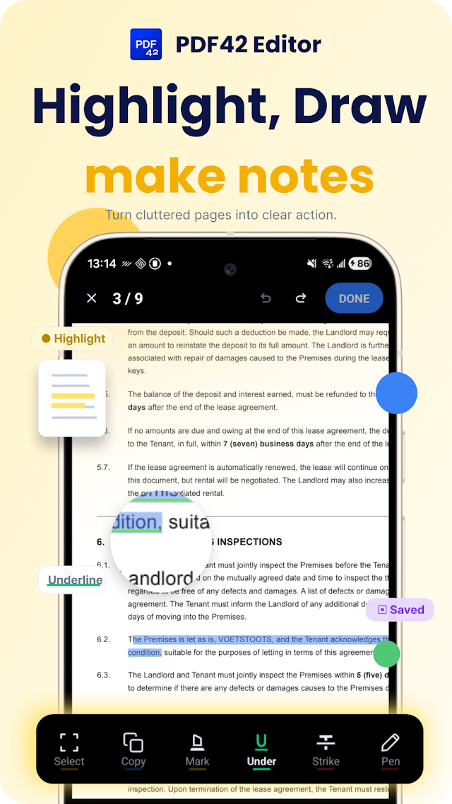 PDF42 — Android app preview